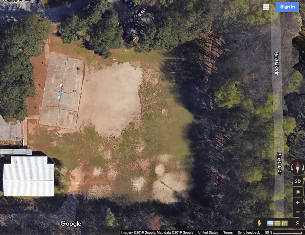 Google aerial image of playground